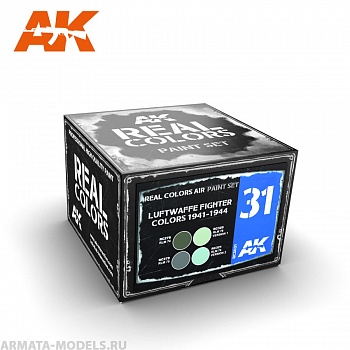 RCS031 Набор красок Real Colors Luftwaffe Fighter Colors 1941-1944
