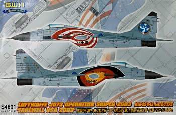 S4801 MiG-29 9-12 Fulcrum A (Late) 'Farewell USA 2003' Kit First Look