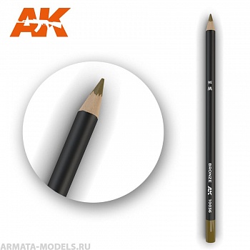 AK10036 Карандаш для везеринга Watercolor Pencil Bronze (Box - 5 units)