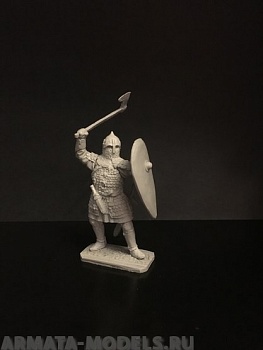 404ТБ Пеший русский дружинник с топором и щитом