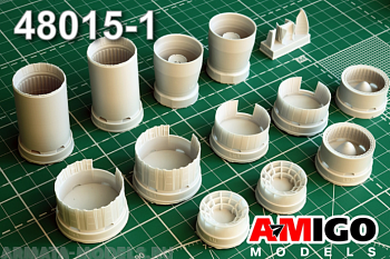 АМG48015-1 МиГ-25РБ РБТ реактивное сопло двигателя РД15Б-300 для модели ICM (Advanced Modeling) 1/48
