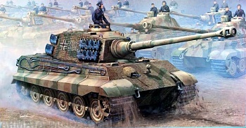 00910 Танк  Королевский Тигр с 2 башнями: Порше и Хеншель