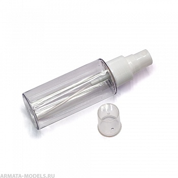 Ф20015IRP Бутылочка с распылителем прозрачная пластиковая, 50мл