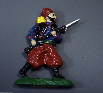 14-020 окрашеная фигура Зуав в бою