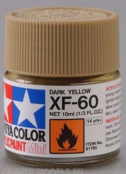 81760T XF-60 Dark Yellow (Темно-желтая) акрил. 10 мл.
