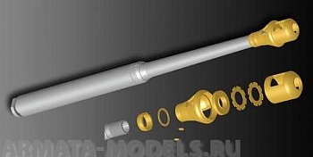 LB3521 Точеный ствол для Kwk 36 88mm L/56 for AFV Club Tiger I early(Full Structure/w PE)