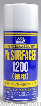 B-515 Краска-грунтовка в металлических баллончиках т.м. MR.HOBBY SURFACER 1200 170мл