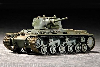 07233 Танк  КВ-1 1942 г. с легкой башней