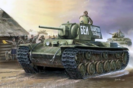 00356 Танк  КВ-1 модель 1941 г. Trumpeter